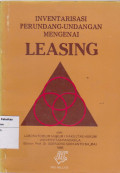 Inventarisasi perundang-undangan mengenai leasing