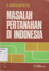 Masalah pertanahan di Indonesia