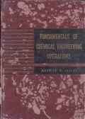 Fundamentals of chemical Engineerig operations