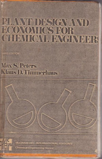 Plat Design And Economies for Chemical Engineering