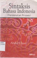 Sintaksis Bahasa Indonesia