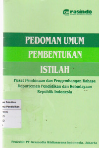 Pedoman umum pembentukan istilah