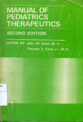 Manual of pediatrics therapeutics