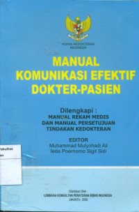 Manual komunikasi efektif dokter-pasien