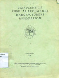 Standards of tubular exchanger manufactures association