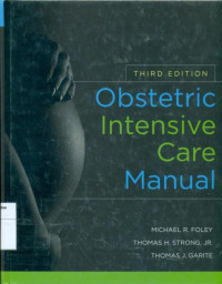 Obstetric intensive care manual