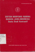 Sistem morfemis nomina bahasa jawa-Indonesia: suatu studi kontrastif