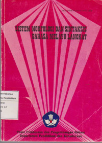 Sistem morfologi dan sintaksis bahasa melayu langkat