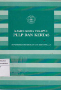 Kamus kimia terapan: Pulp dan kertas