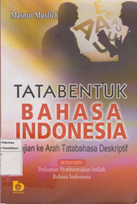 Tata bentuk bahasa Indonesia