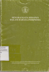 Senerai kata serapan dalam bahasa Indonesia