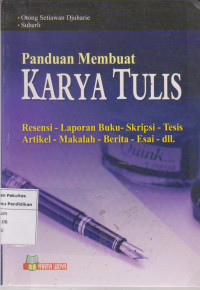 Panduan membuat karya tulis