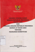 Undang-undang dasar republik Indonesia tahun 1945