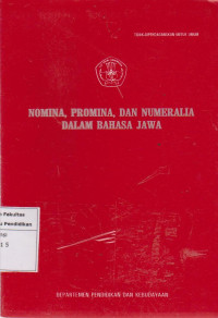 Nomina, promina, dan numeralia dalam bahasa jawa