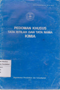 Pedoman khusus tata istilah dan tata nama kimia