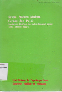 Sastra Madura Modern: cerkan dan puisi