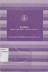 Kamus bahasa Indonesia-Bahasa Tonesia II