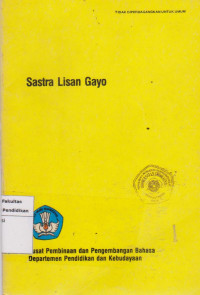 Sastra lisan gayo