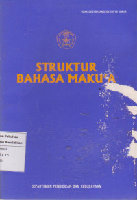 Struktur bahasa Maku'a