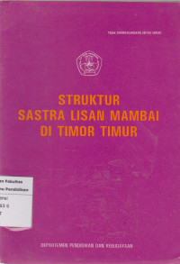 Struktur sastra mambai di Timor Timur