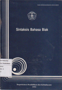 Sintaksis bahasa Biak