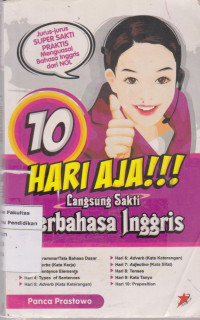 S10 hari aja !!! : langsung sakti barbahasa inggris