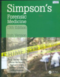 Simpson's forensic medicine 