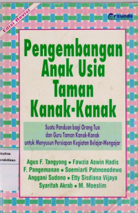 Pengembangan Anak Usia Taman Kanak-Kanak