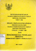 Ketetapan-ketetapan Majelis Permusyawaratan Rakyat Republik Indonesia 1988