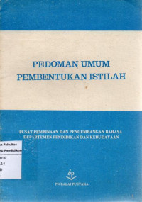 Pedoman Umum pembentukan Istilah