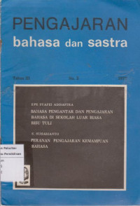 Pengajaran Bahasa dan Sastra