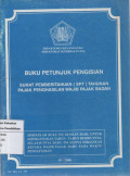 Buku petunjuk pengisian surat penberitahuan (SPT) tahunan pajak penghasilan wajib pajak badan 