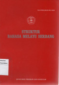 Struktur bahasa melayu Serdang 