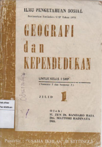 Geografi dan Kependudukan