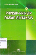 Prinsip-prinsip dasar sintaksis