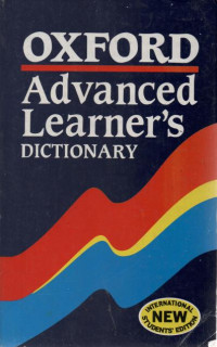 Oxford: advanced learner's dictionary