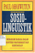 Sosio-linguistik