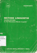 Metode linguistik: bagian pertama kearah memahami metode linguistik