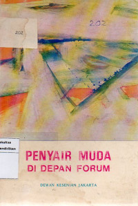 Penyair muda di depan forum