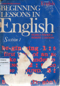 Beginning Lessons In English