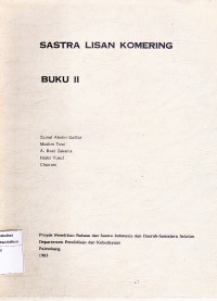 Sastra Lisan Komering