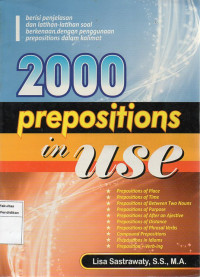 2000 Preposition in Use