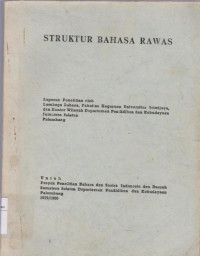 Struktur Bahasa Rawas