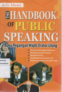 Hand book of public speaking