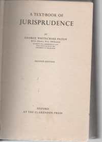 A Text Book Of Jurisprudence