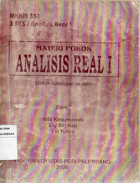 Materi Pokok Analisis Real I