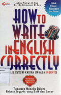 How To Write In English Correctly