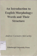 An Introduction to English Morphology: Words and Their Stucture