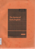 The Syntax Of Early English