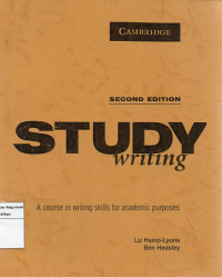 Study Writing: A Course In Writing For Academic Purpose